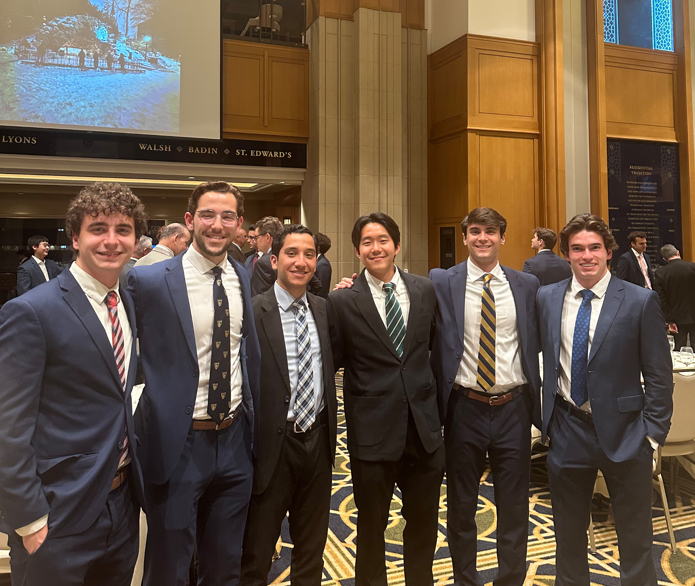 Estudiante de Ingeniería Empresarial de la UFM durante su semestre de intercambio en la University of Notre Dame.